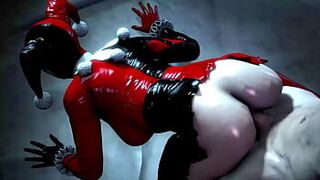 Харли Куинн любит, когда ее пышную задницу трахают, но хорошо (послушайте шлюху в блаженстве) - порно видео