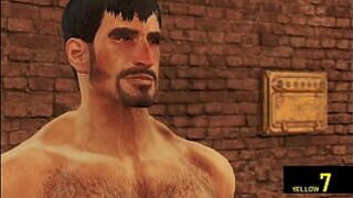 Истории в душе - первый анал волосатого чувака - порно видео