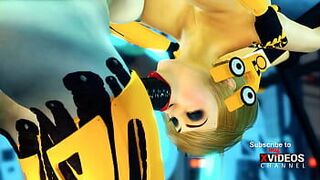 Новая версия секс фута на андроид. Возбужденная и симпатичная молодая брюнетка в наручниках сосет хуй и трахается - порно видео