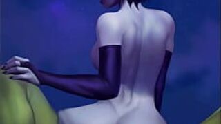 Ворон и зверь в канун Нового года - порно видео