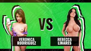Битва малышек - Вероника Родригес против Ребекки Линарес - Кто королева латиноамериканцев всех времен? - порно видео